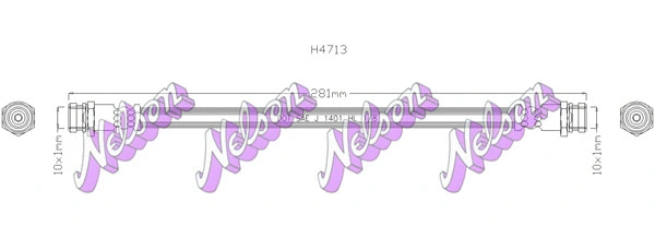 Flexible de frein KAWE H4713