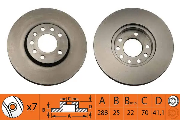 Disque de frein SB BR34106T