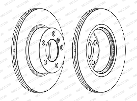 Disque de frein FERODO DDF2195C-D