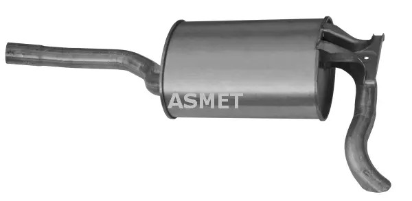 Silencieux arrière ASMET 01.008