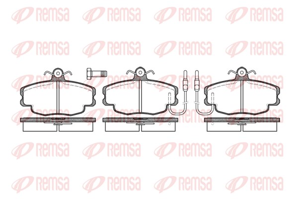 Kit de plaquettes de frein, frein à disque REMSA 0141.02