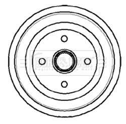 Tambour de frein BORG & BECK BBR7046