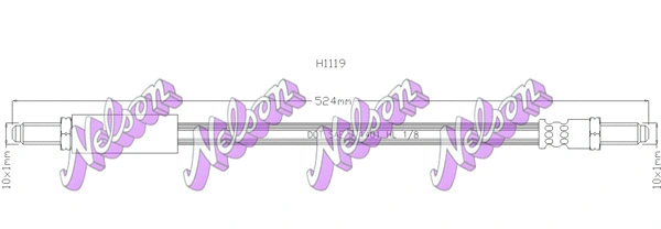 Flexible de frein KAWE H1119