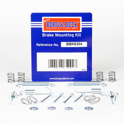 Kit d'accessoires, mâchoires de frein de stationnement BORG & BECK BBK6304