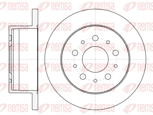Disque de frein REMSA 61055.00