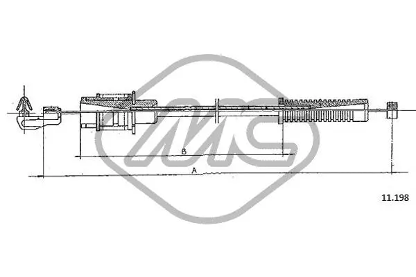Câble d'accélération Metalcaucho 80879