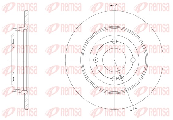 Disque de frein REMSA 61570.00