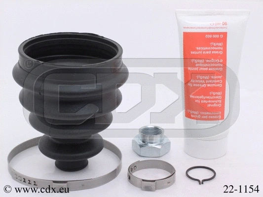 Jeu de joints-soufflets, arbre de commande CDX 22-1154