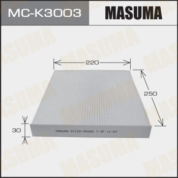 Filtre, air de l'habitacle MASUMA MC-K3003