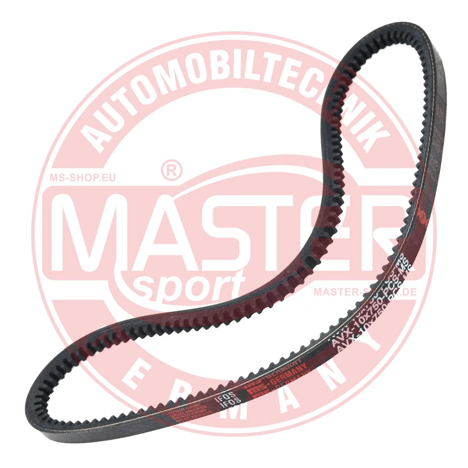 Courroie trapézoïdale MASTER-SPORT GERMANY AVX-10X750-PCS-MS