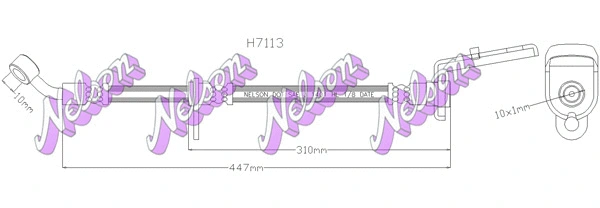 Flexible de frein KAWE H7113
