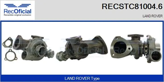Turbocompresseur, suralimentation RECOFICIAL RECSTC81004.6
