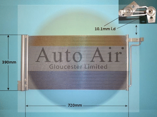 Condenseur, climatisation AUTO AIR GLOUCESTER 16-0067