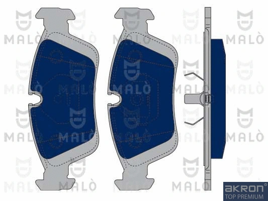 Kit de plaquettes de frein, frein à disque AKRON-MALÒ 1050061