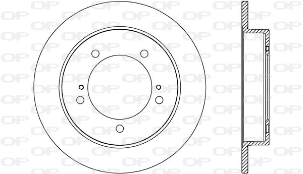 Disque de frein OPEN PARTS BDA2707.10