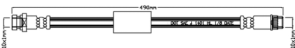 Flexible de frein JURATEK JBH1106R