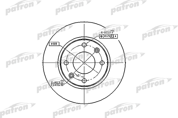 Disque de frein PATRON PBD2815
