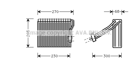Évaporateur climatisation PRASCO MSV051