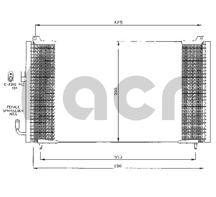 Condenseur, climatisation ACR 300406