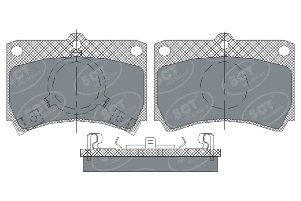 Kit de plaquettes de frein, frein à disque SCT - MANNOL SP 239 PR