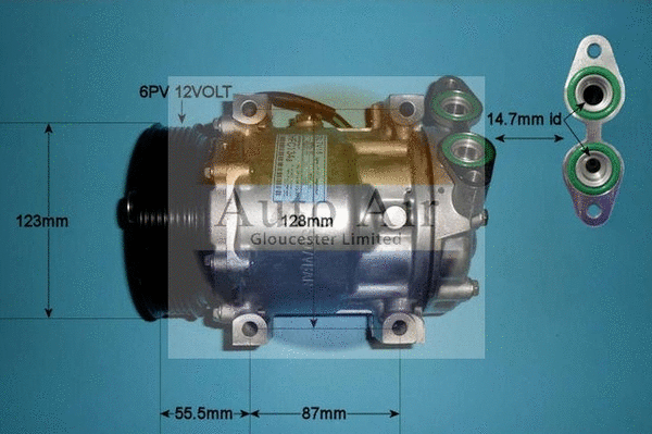 Compresseur, climatisation AUTO AIR GLOUCESTER 14-0098P
