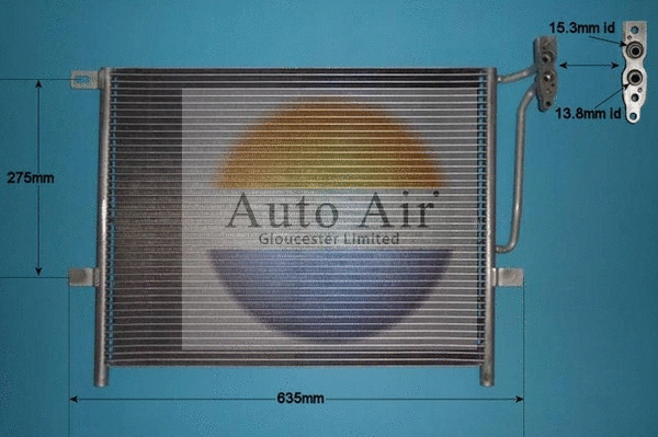 Condenseur, climatisation AUTO AIR GLOUCESTER 16-6101
