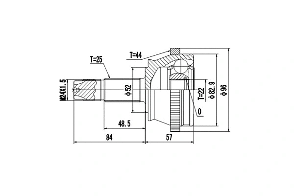Jeu de joints, arbre de transmission DYNAMATRIX DCV802005