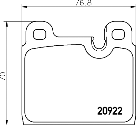 Kit de plaquettes de frein, frein à disque MINTEX MDB1455