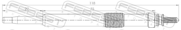 Bougie de préchauffage FEBEST 25642-004