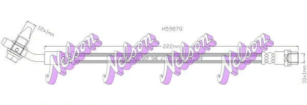 Flexible de frein KAWE H5987Q