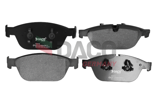 Kit de plaquettes de frein, frein à disque DACO Germany 320214