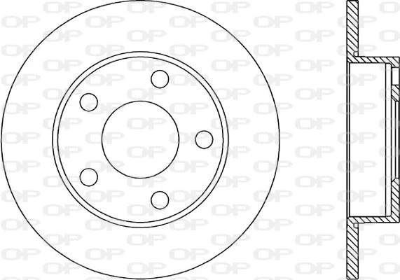 Disque de frein OPEN PARTS BDR1030.10