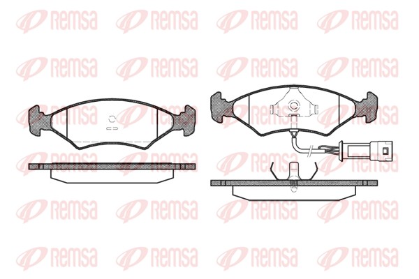 Kit de plaquettes de frein, frein à disque REMSA 0119.32