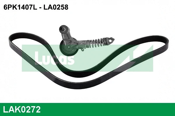 Jeu de courroies trapézoïdales à nervures LUCAS LAK0272