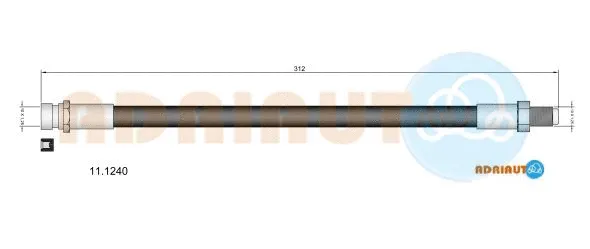 Flexible de frein ADRIAUTO 11.1240