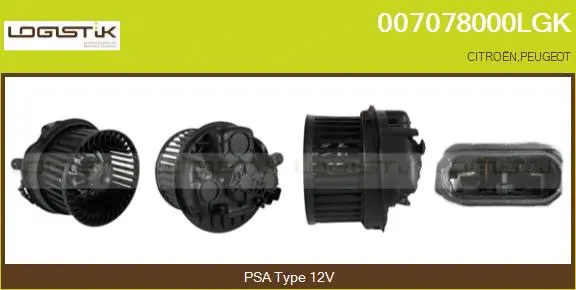 Pulseur d'air habitacle LGK 007078000LGK