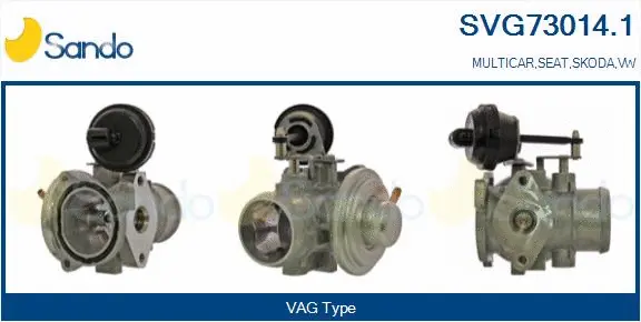 Vanne EGR SANDO SVG73014.1