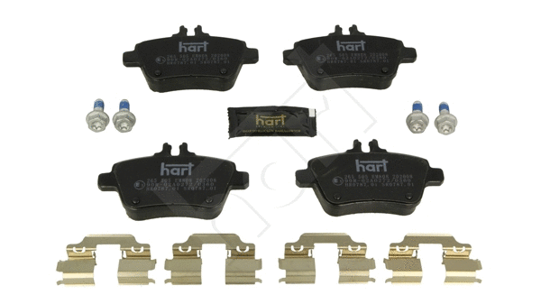 Kit de plaquettes de frein, frein à disque HART 256 505