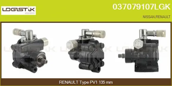 Pompe hydraulique, direction LGK 037079107LGK