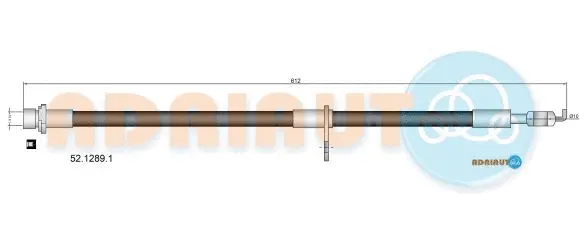 Flexible de frein ADRIAUTO 52.1289.1