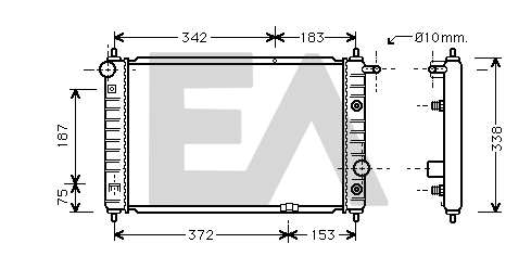 Radiateur, refroidissement du moteur EACLIMA 31R20038