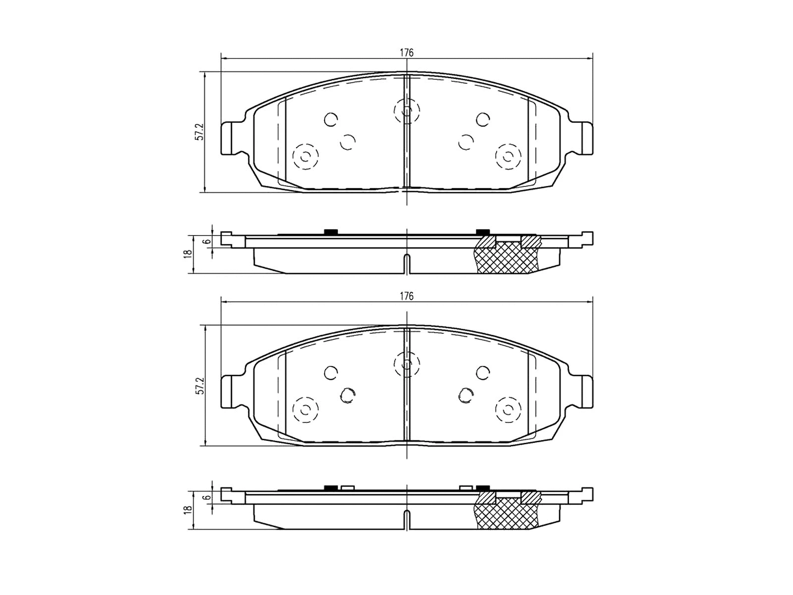 Kit de plaquettes de frein, frein à disque A.Z. Meisterteile AZMT-44-022-1290