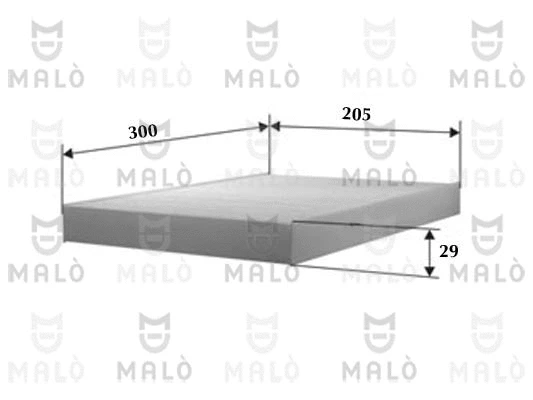 Filtre, air de l'habitacle AKRON-MALÒ 1530461