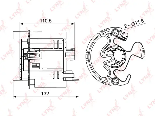 Filtre à carburant LYNXAUTO LF-248M