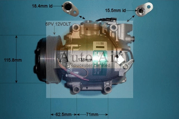 Compresseur, climatisation AUTO AIR GLOUCESTER 14-4900