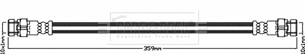 Flexible de frein BORG & BECK BBH8024