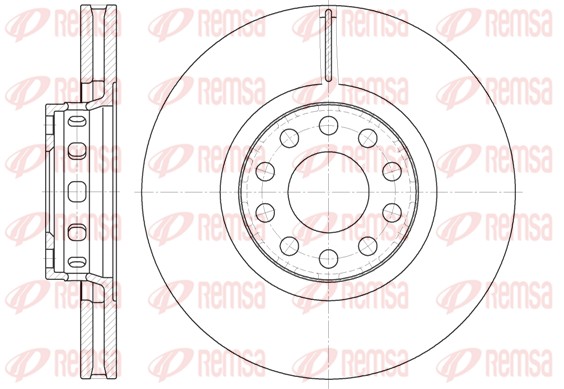 Disque de frein REMSA 6592.10