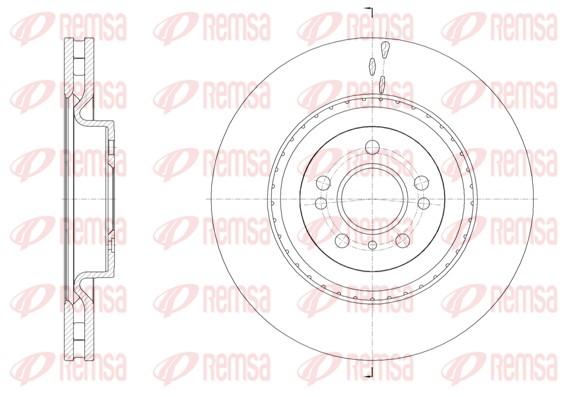 Disque de frein REMSA 61634.10