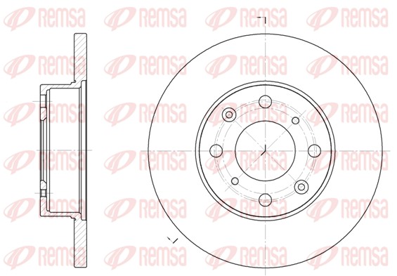 Disque de frein REMSA 6370.00