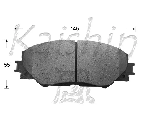 Kit de plaquettes de frein, frein à disque KAISHIN FK2268